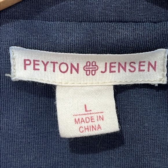 Peyton Jensen Womens Asymmetric Georgia Vest Blue Size L Moto Grunge Festival - Picture 4 of 11